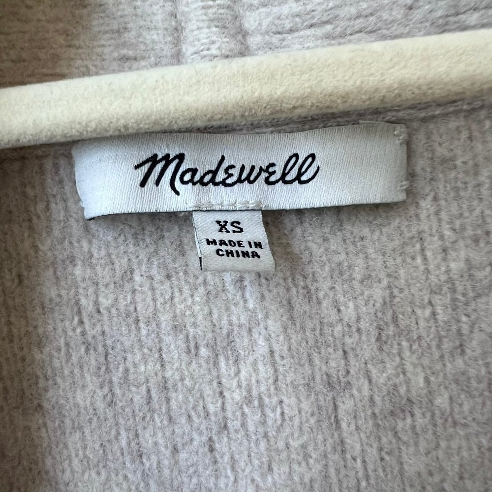 Madewell 100% Merino Wool Rivington Sweater Coat - Long Open Cardigan - Oatmeal - Picture 3 of 6